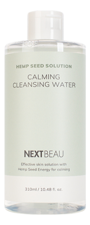 Мицеллярная вода с маслом семян конопли Hemp Seed Solution Calming Cleansing Water 310мл nextbeau hemp seed solution calming cleansing water