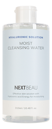 увлажняющая мицеллярная вода с гиалуроновой кислотой nextbeau hyaluronic solution moist cleansing water 310 мл Мицеллярная вода с гиалуроновой кислотой Hyaluronic Solution Moist Cleansing Water 310мл