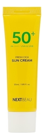 Солнцезащитный крем с экстрактом центеллы азиатской Fresh Cica Sun Cream SPF50+ PA++++ 55мл солнцезащитный крем с экстрактом центеллы азиатской derma factory cica 66% sun cream sfp40 pa 70мл
