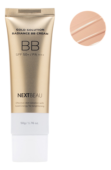 Матирующий BB крем с золотом Gold Solution Radiance Cream SPF50+ PA+++ 50г: 02 Natural Beige