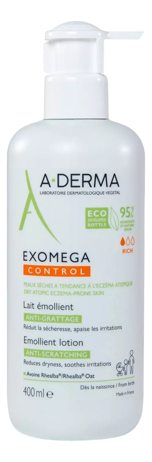 

Смягчающий лосьон для лица и тела Exomega Control Lait Emollient 400мл