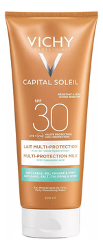 Солнцезащитное молочко для лица и тела Capital Ideal Soleil SPF30 200мл