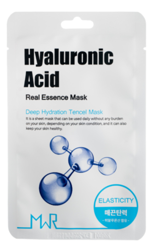 Тканевая маска для лица с гиалуроновой кислотой MWR Hyaluronic Acid Real Essence Mask 25г тканевая маска для лица с гиалуроновой кислотой mwr hyaluronic acid real essence mask 25г