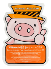EUNYUL Тканевая маска для лица с витамином B5 Collagen Piggy Mask Pack with Vitamin B5 23мл