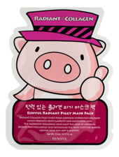 EUNYUL Тканевая маска для лица с коллагеном Radiant Piggy Mask Pack 23мл