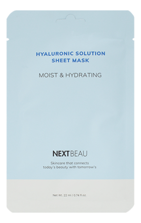 Тканевая маска для лица с гиалуроновой кислотой Hyaluronic Solution Sheet Mask 22мл: Маска 1шт тканевая маска для лица с гиалуроновой кислотой hyaluronic solution sheet mask 22мл маска 1шт