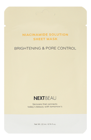 

Выравнивающая тканевая маска с ниацинамидом Niacinamide Solution Sheet Mask 22мл: Маска 1шт, Выравнивающая тканевая маска с ниацинамидом Niacinamide Solution Sheet Mask 22мл