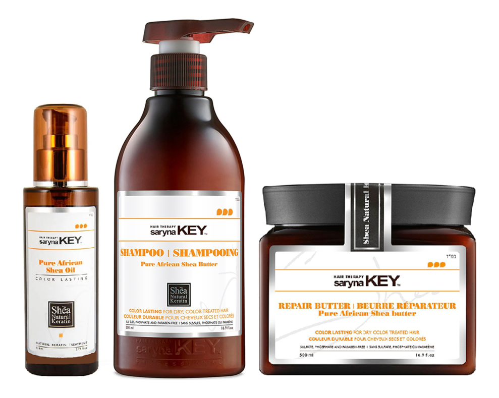 

Набор для волос с африканским маслом ши Color Lasting Pure African Shea (шампунь 500мл + маска 500мл + масло 110мл)