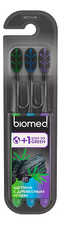 SPLAT Зубная щетка Biomed Black Medium 3шт