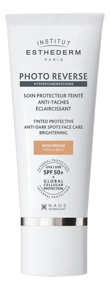 

Солнцезащитный крем с макс степенью защиты для кожи с пигментацией Photo Reverse 50мл: Medium Beige, Солнцезащитный крем с макс степенью защиты для кожи с пигментацией Photo Reverse 50мл