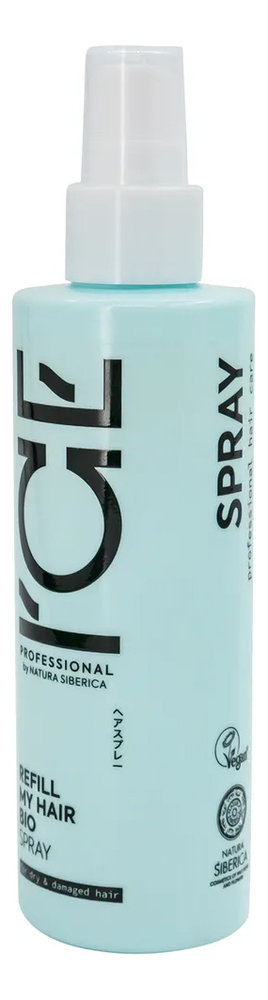 

Сыворотка-спрей для сухих и поврежденных волос Ice Professional Refill My Hair Spray: Сыворотка-спрей 200мл, Сыворотка-спрей для сухих и поврежденных волос Ice Professional Refill My Hair Spray