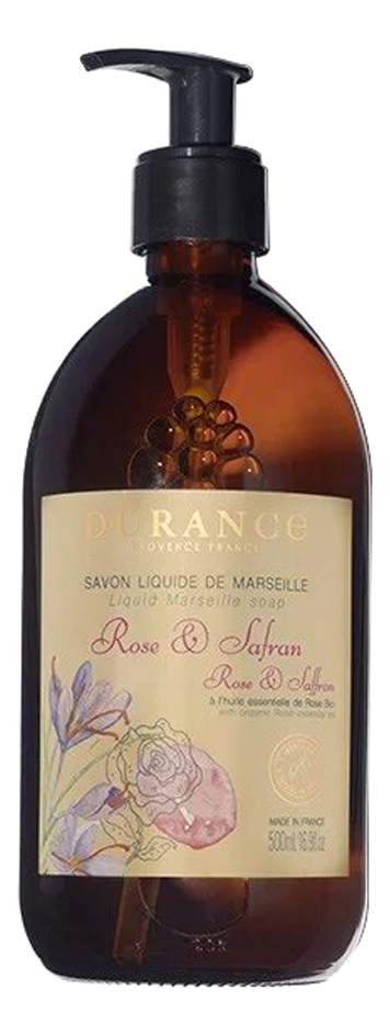 

мыло 500мл, Жидкое мыло Savon Liquide Rose & Safran (Роза и шафран)