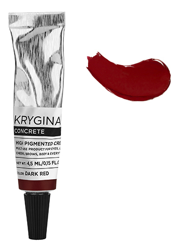 Купить Многофункциональный высокопигментированный крем для макияжа Concrete 4, 5мл: Dark Red, Krygina Cosmetics