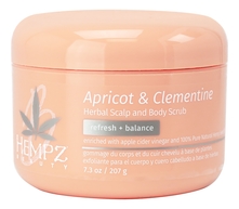 Hempz Скраб для кожи головы и тела Apricot & Clementine Herbal Scalp and Body Scrub 207мл