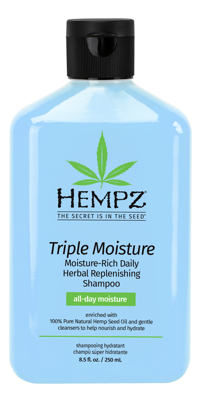 

Шампунь для волос Тройное увлажнение Triple Moisture Replenishing Shampoo: Шампунь 250мл, Шампунь для волос Тройное увлажнение Triple Moisture Replenishing Shampoo