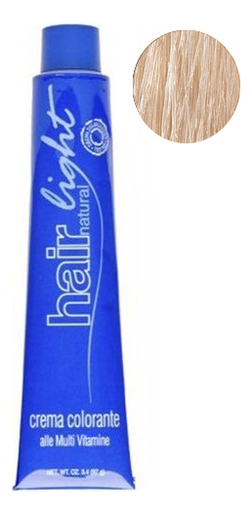 

Стойкая крем-краска для волос Hair Light Crema Colorante 100мл: 10.03 Платиновый блондин натуральный яркий, Стойкая крем-краска для волос Hair Light Crema Colorante 100мл