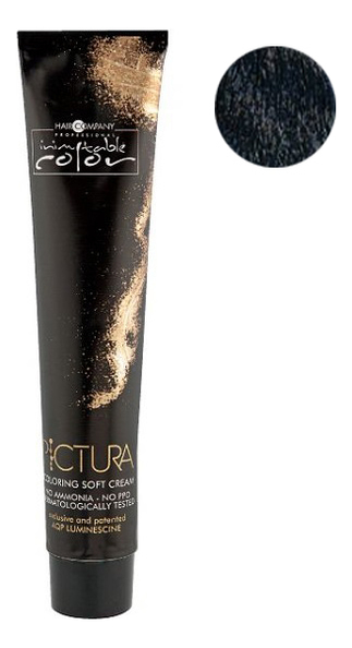 

Стойкая крем-краска для волос Pictura Coloring Soft Cream 100мл: 1.10 Иссиня-черный, Стойкая крем-краска для волос Pictura Coloring Soft Cream 100мл