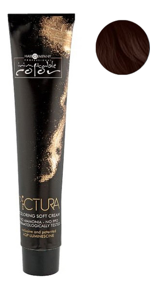 

Стойкая крем-краска для волос Pictura Coloring Soft Cream 100мл: 4 Каштановый, Стойкая крем-краска для волос Pictura Coloring Soft Cream 100мл