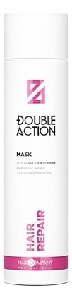 Восстанавливающая маска для волос Double Action Hair Repair Mask: Маска 250мл регенерирующее средство для волос double action profonod step 2 freddo 250мл