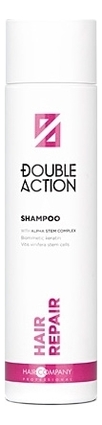 Восстанавливающий шампунь для волос Double Action Hair Repair Shampoo: Шампунь 250мл hair company шампунь восстанавливающий 1000 мл double action hair repair shampoo