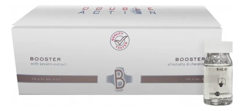 

Бустер для волос c экстрактом кератина Double Action Booster 10*10мл