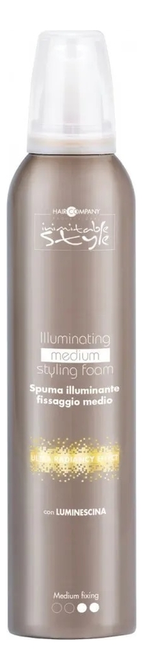 Мусс для придания блеска волосам Inimitable Style Illuminating Medium Styling Foam 250мл