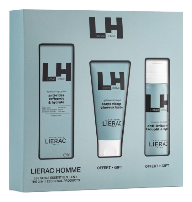 

Набор Homme (крем-флюид д/лица Anti-Rides Global 10мл + гель д/душа Gel Douche Integral 50мл + пена д/бритья Mousse De Rasage Anti-Irritations 50мл)