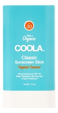 COOLA Suncare Солнцезащитный стик для лица и тела Classic Sunscreen Stick Tropical Coconut SPF30 17г