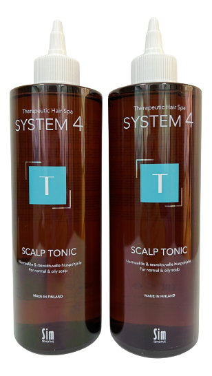 Терапевтический тоник для улучшения кровообращения кожи головы и роста волос System 4 Scalp Tonic T: Тоник 2*500мл