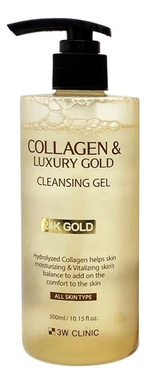 

Очищающий гель для лица с коллагеном и золотом Collagen & Luxury Gold Cleansing Gel 300мл
