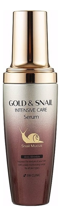 

Сыворотка для лица с золотом и муцином улитки Gold & Snail Intensive Care Serum 50мл