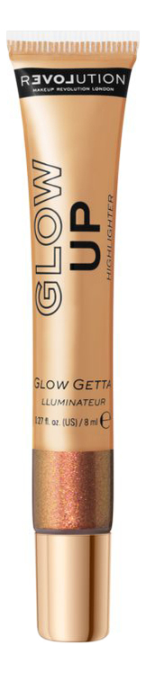 Хайлайтер для лица жидкий Glow Up Liquid Highlighter 8мл: Glow Getta жидкий голографический хайлайтер для лица younicorn let s glow liquid highlighter 5 мл