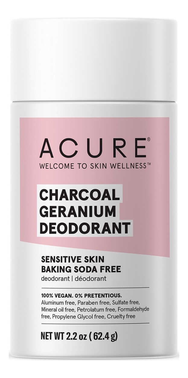 

Твердый дезодорант для тела Герань и древесный уголь Charcoal Geranium Deodorant 62,4г