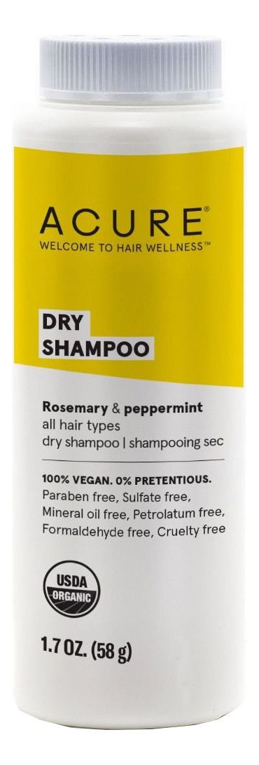 

Сухой шампунь для волос Розмарин и перечная мята Dry Shampoo 58г