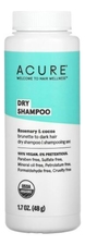 ACURE Сухой шампунь для темных волос Розмарин и какао Dry Shampoo 48г