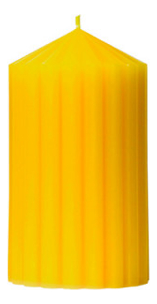 цена Свеча декоративная фактурная Шафран: свеча 380г