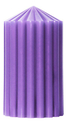 Свеча декоративная фактурная Фиолетовая