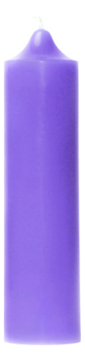 Свеча декоративная гладкая Фиолетовая: свеча 140г