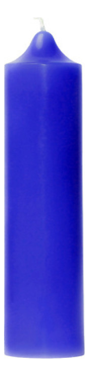 Свеча декоративная гладкая Синяя: свеча 140г