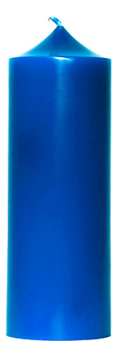 Свеча декоративная гладкая Синяя: свеча 400г