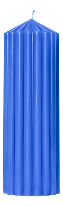 Свеча декоративная фактурная Синяя: свеча 620г