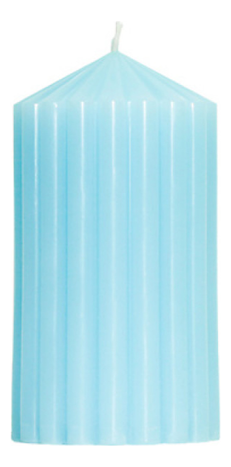 Свеча декоративная фактурная Голубая: свеча 380г