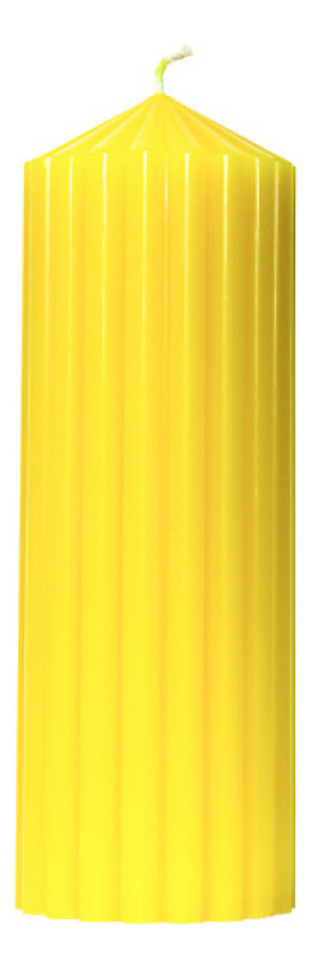 Свеча декоративная фактурная Желтая: свеча 620г свеча декоративная фактурная сиреневая свеча 620г