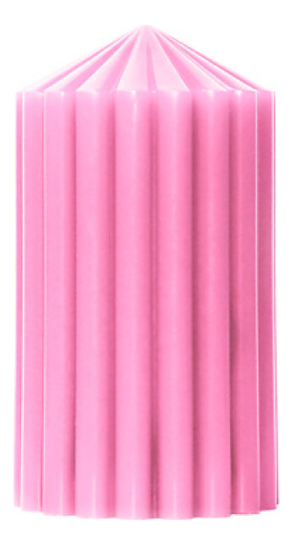 Свеча декоративная фактурная Розовая: свеча 380г