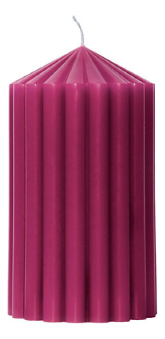 Свеча декоративная фактурная Пурпурная: свеча 380г