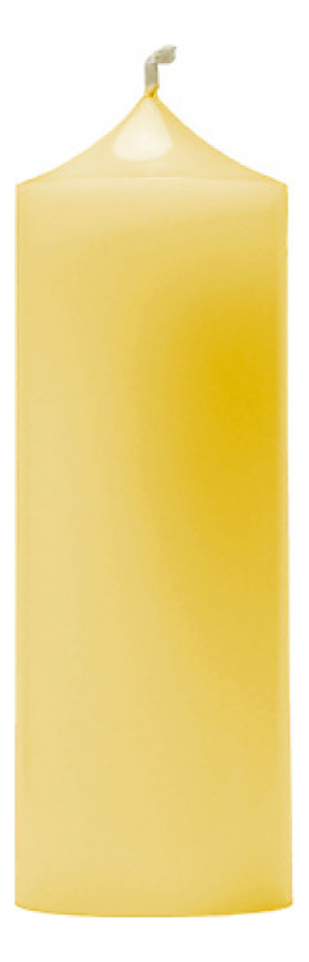 Свеча декоративная гладкая Желтая: свеча 400г свеча декоративная гладкая синяя свеча 400г