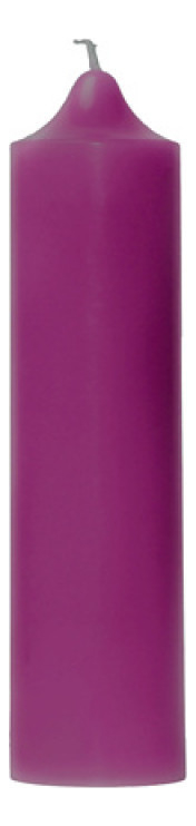 Свеча декоративная гладкая Пурпурная: свеча 140г