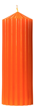 Свеча декоративная фактурная Оранжевая