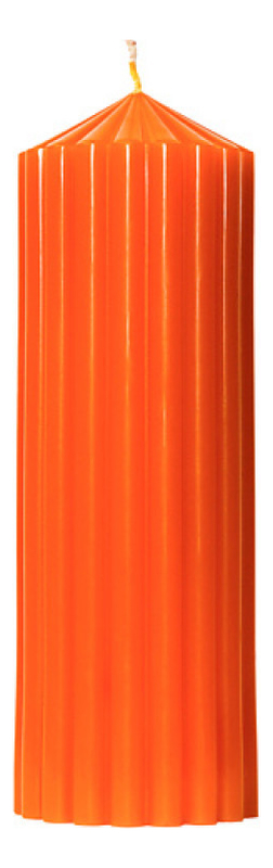 Свеча декоративная фактурная Оранжевая: свеча 620г свеча декоративная фактурная синяя свеча 620г