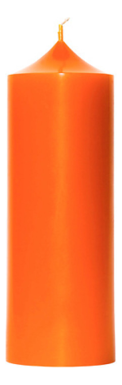 Свеча декоративная гладкая Оранжевая: свеча 400г свеча декоративная гладкая синяя свеча 400г